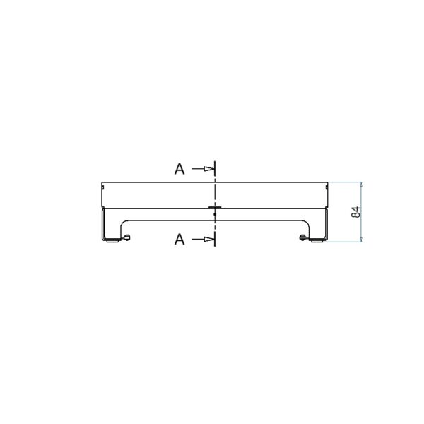 Produktbild UBD 324 305  -  Unterflur-Bodendose UBD 320 inkl. Blinddeckel mit Kante, geschlossen, und 30mm Vertiefung